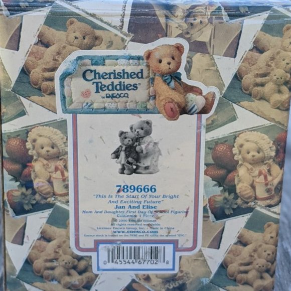 Cherished Teddies Jan and Elise School Figurine MIB - Picture 6 of 7